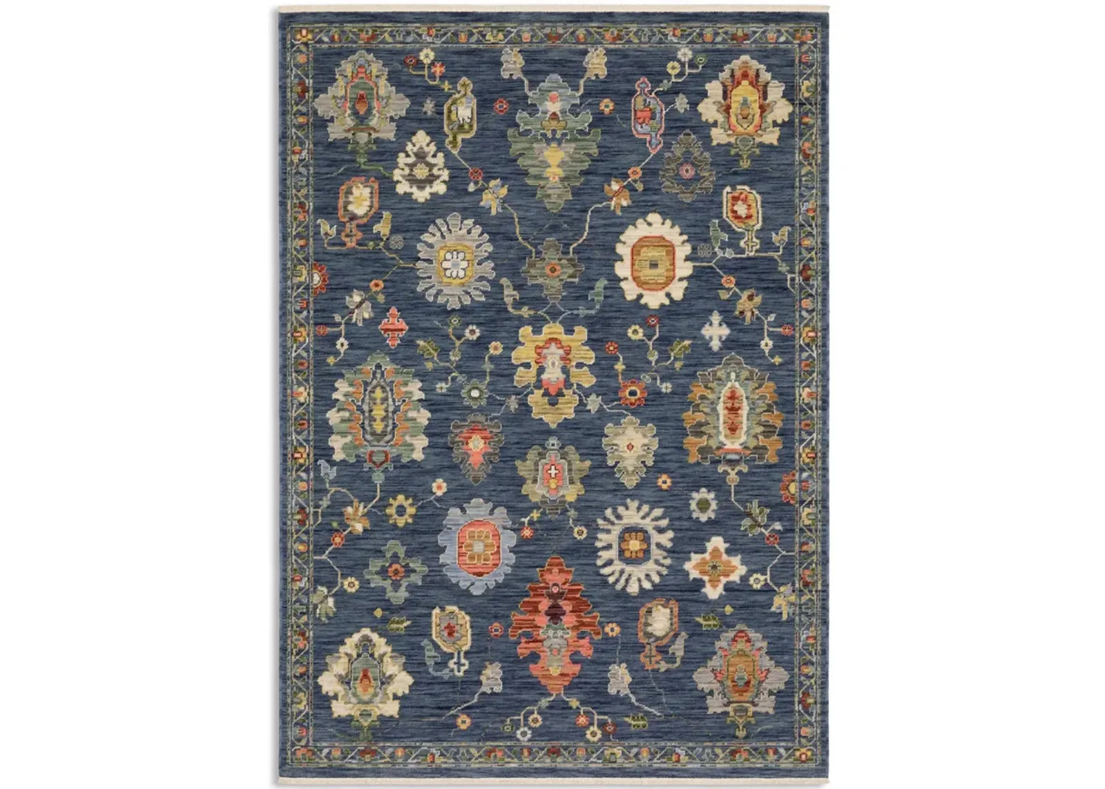 Lucca Cobalt Multi Area Rug - 6 7  X 9 6 