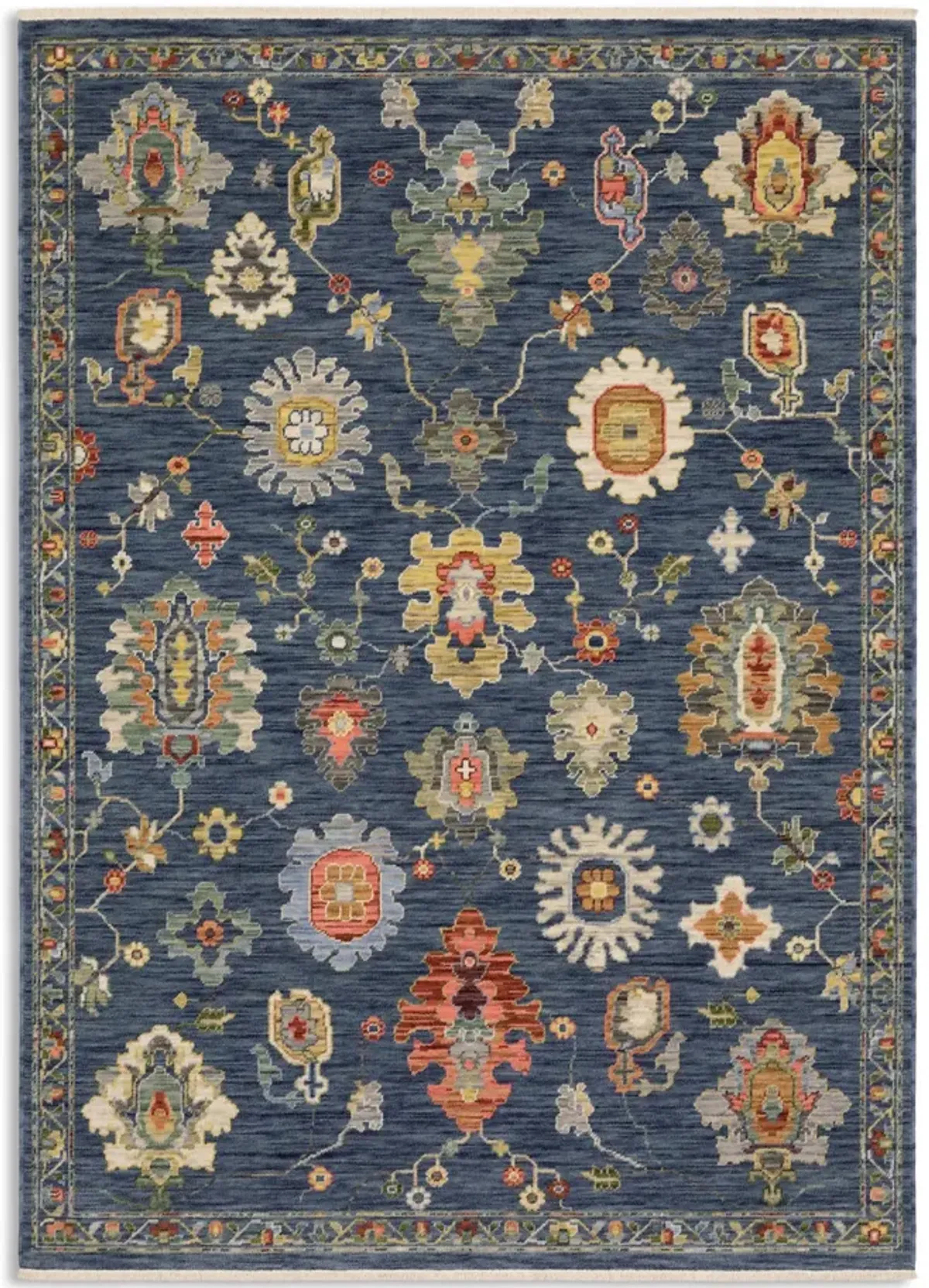 Lucca Cobalt Multi Area Rug - 6 7  X 9 6 