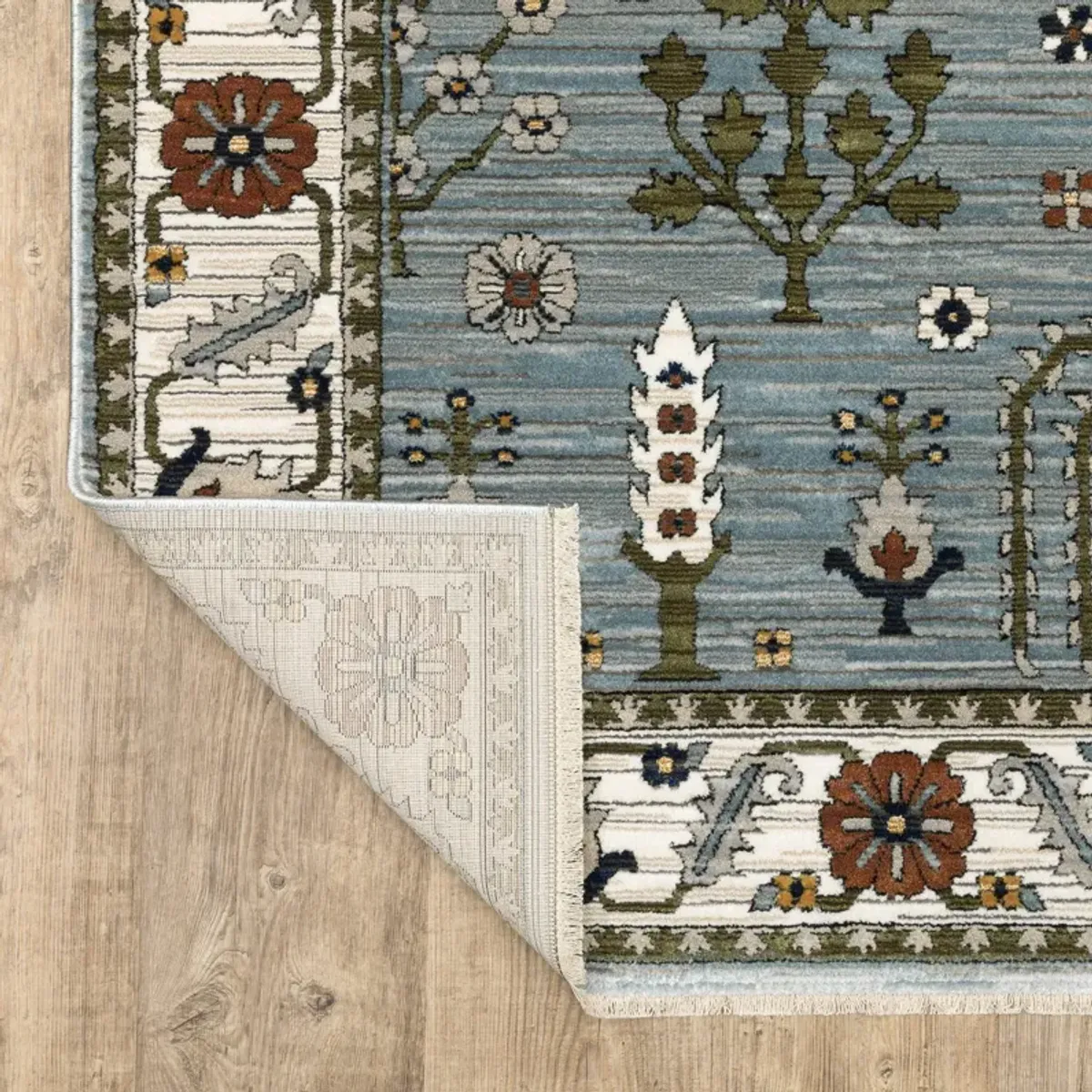 Keira Blue Green Area Rug - 6 7  x 9 6 