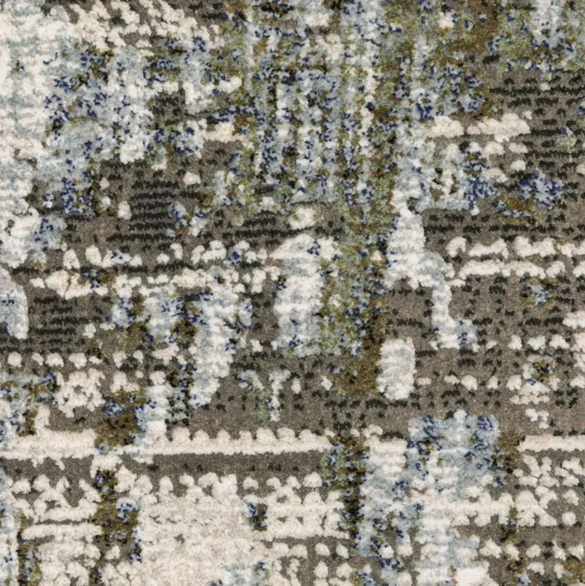 Caravan Green Blue Area Rug - 6 7  X 9 6 