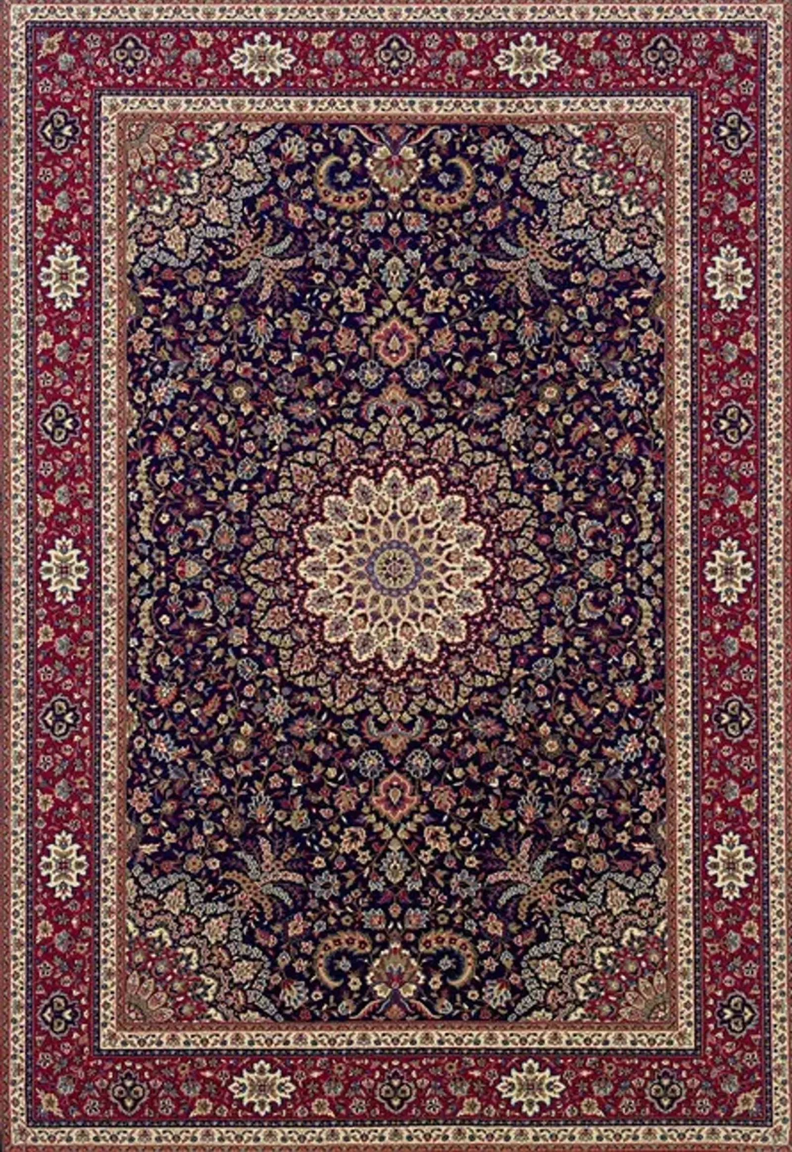  Ariana Blue Area Rug Round - 6 0  x 6 0 