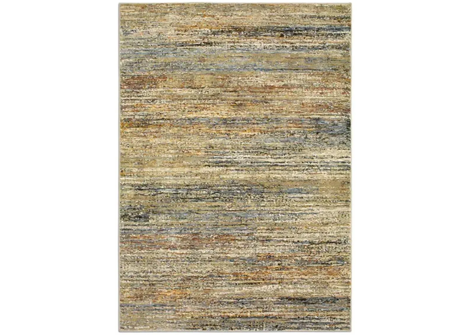 Atlas Striation Multi Area Rug- 7 10  x 7 10  Round