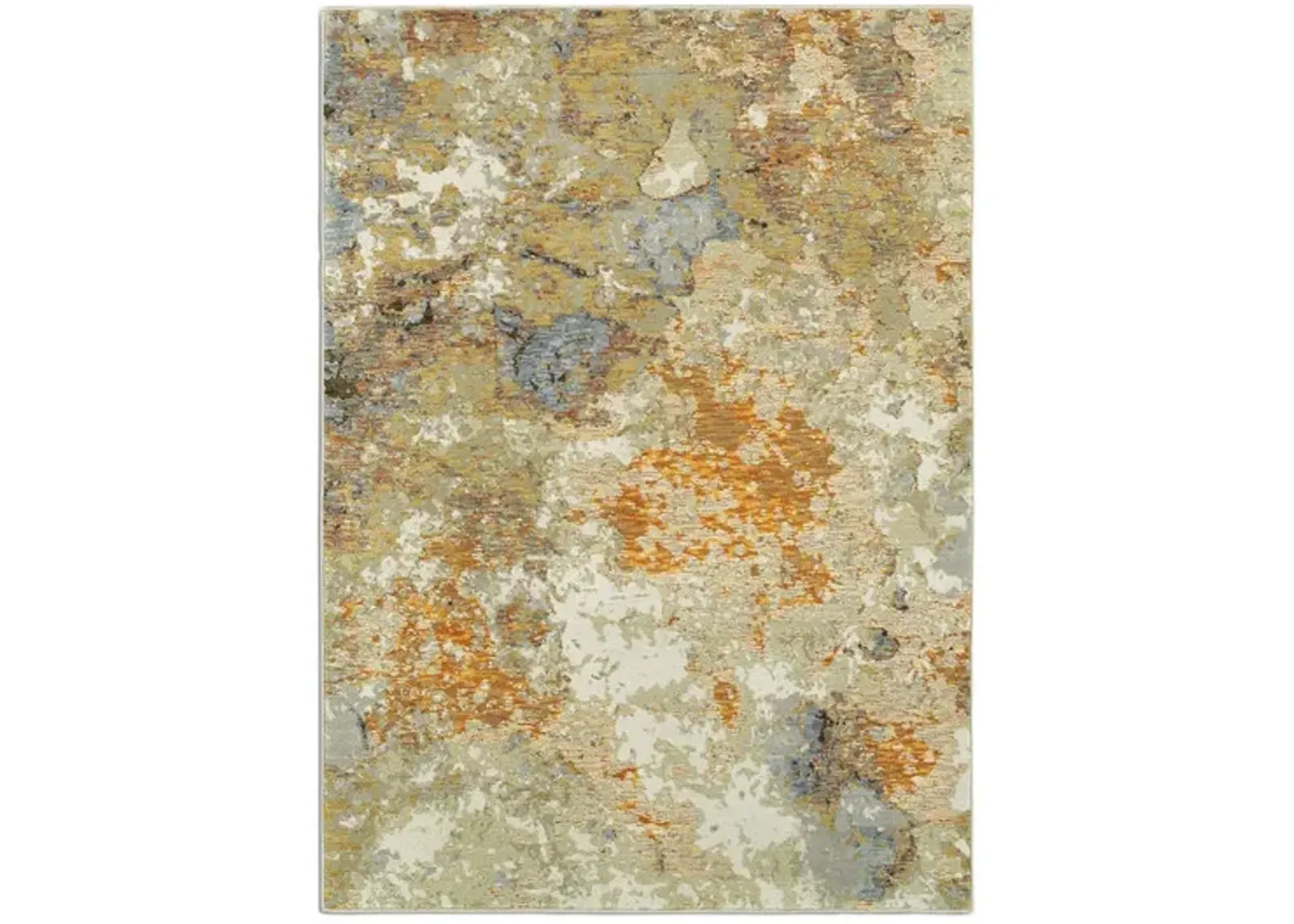 Evolution Pear Amber Area Rug - 7 10  Round