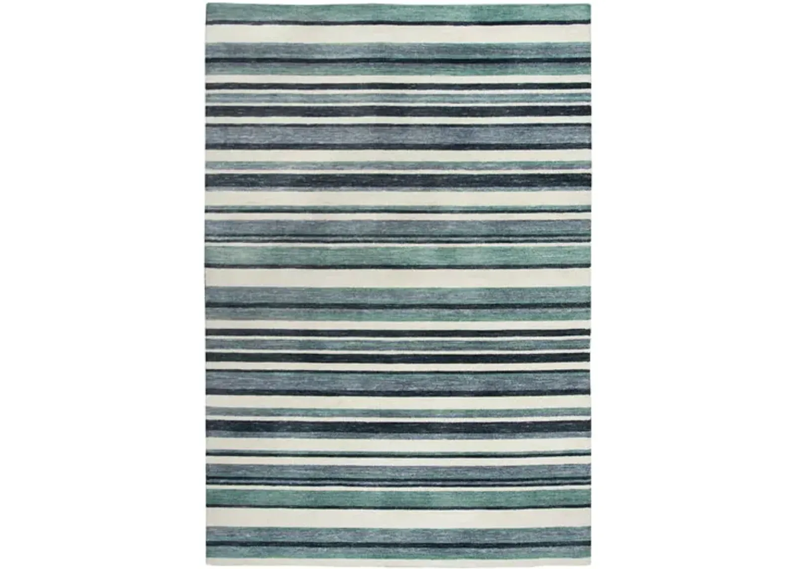 Villa Aqua Grey Area Rug - 2 6  X 8 0 