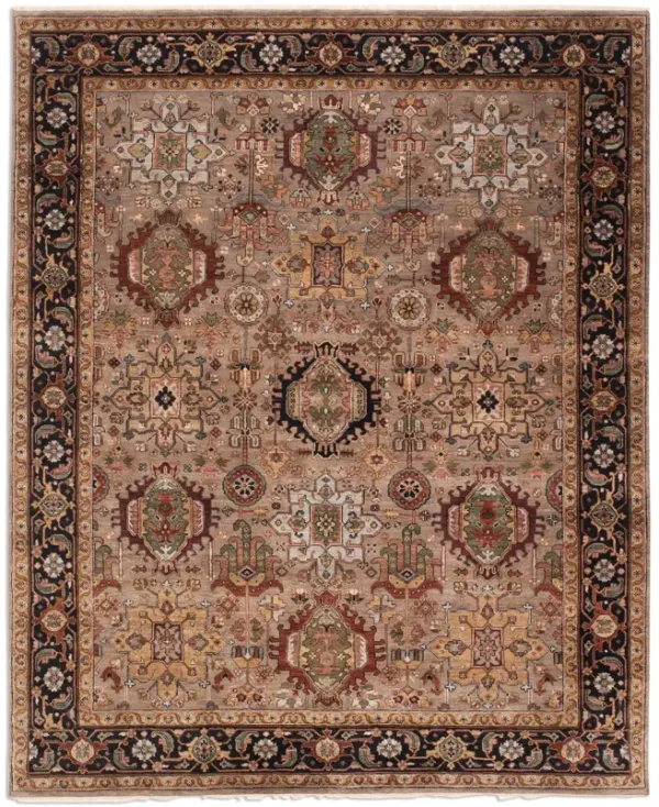 Kashi Camel Brown Area Rug - 6 0  Round