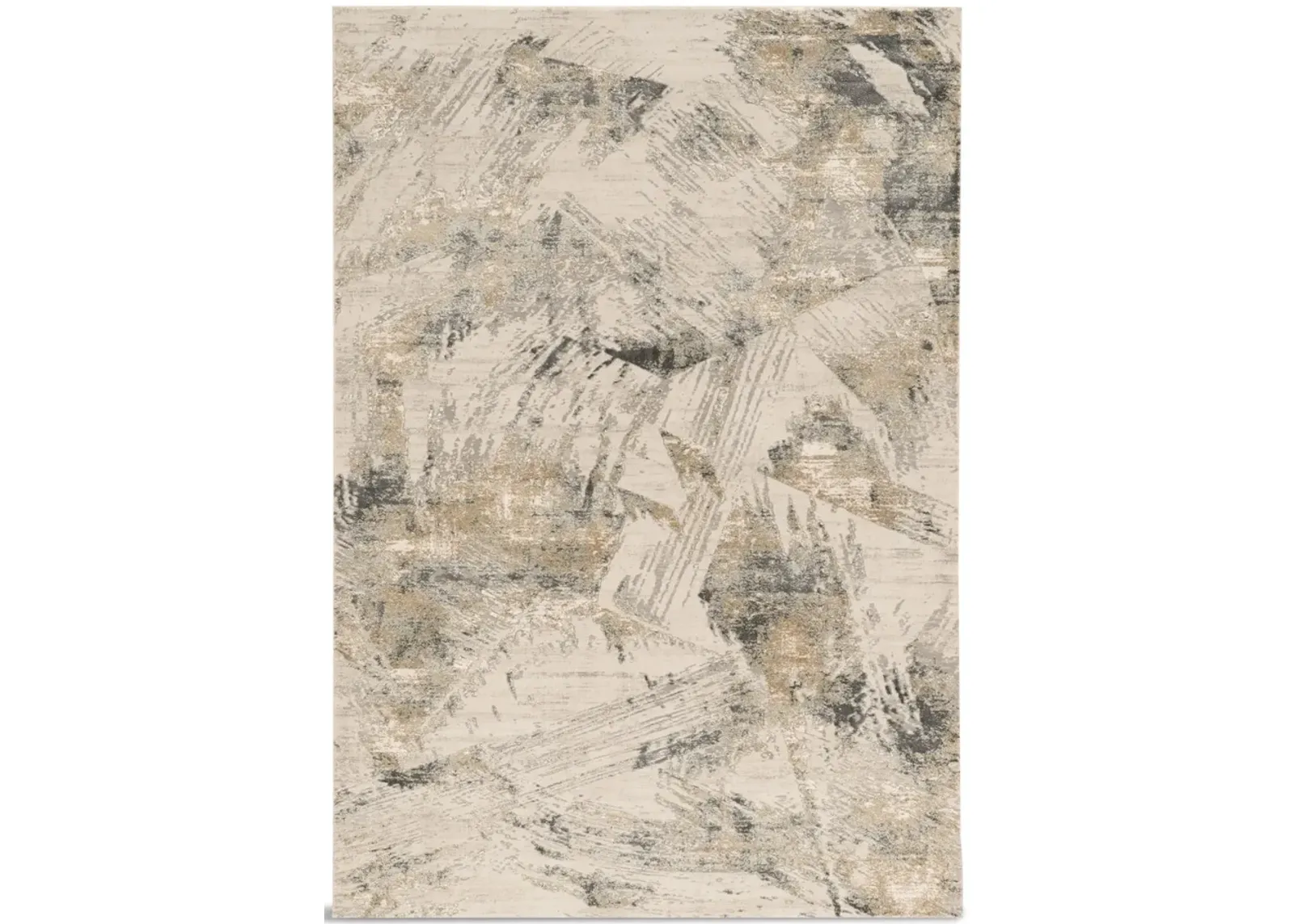 Generations Grey Beige Inspire Area Rug - 7  Round