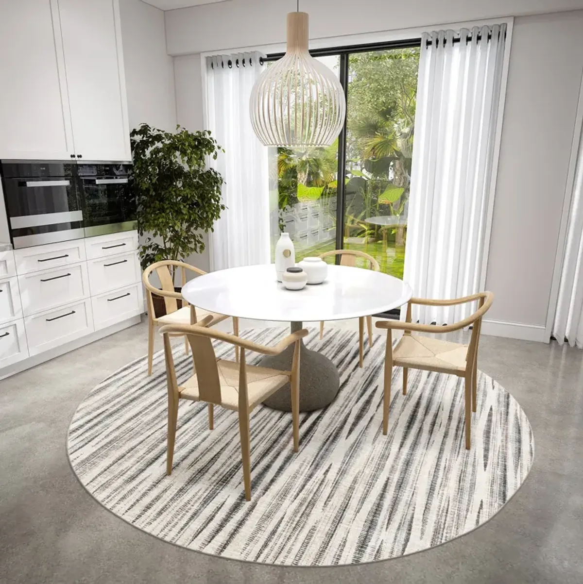 Urban Amador Ivory Area Rug - 8 0  x 8 0   