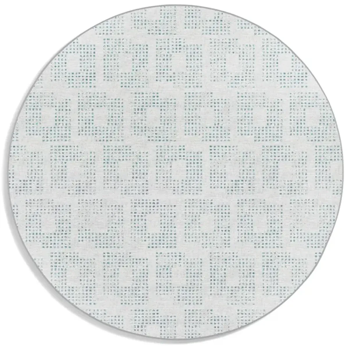 Urban Delano Tin Area Rug Round - 8 0  x 8 0   