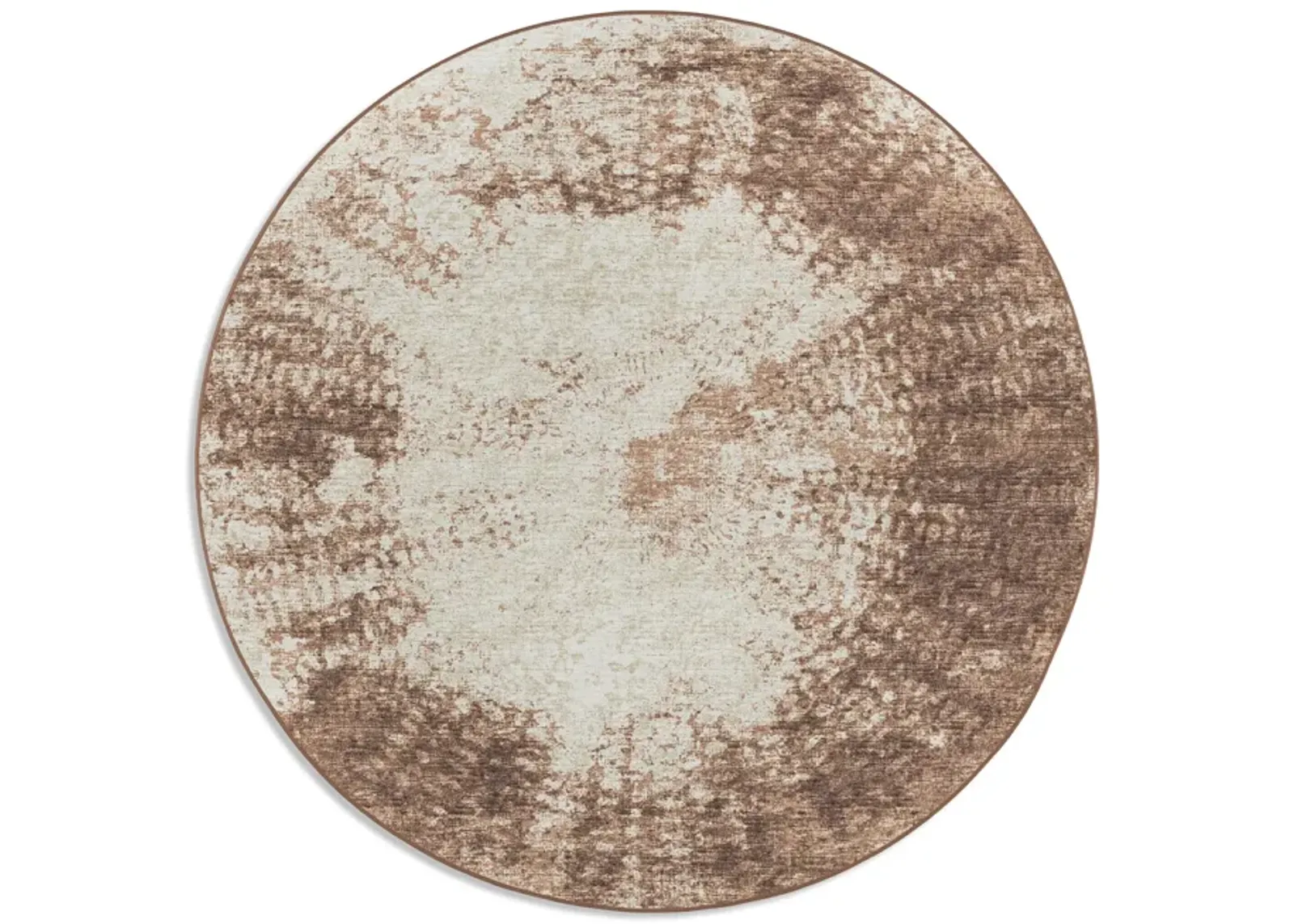 Urban Rug Winslow Chocolate Tin Area Rug Round - 8 0  x 8 0  