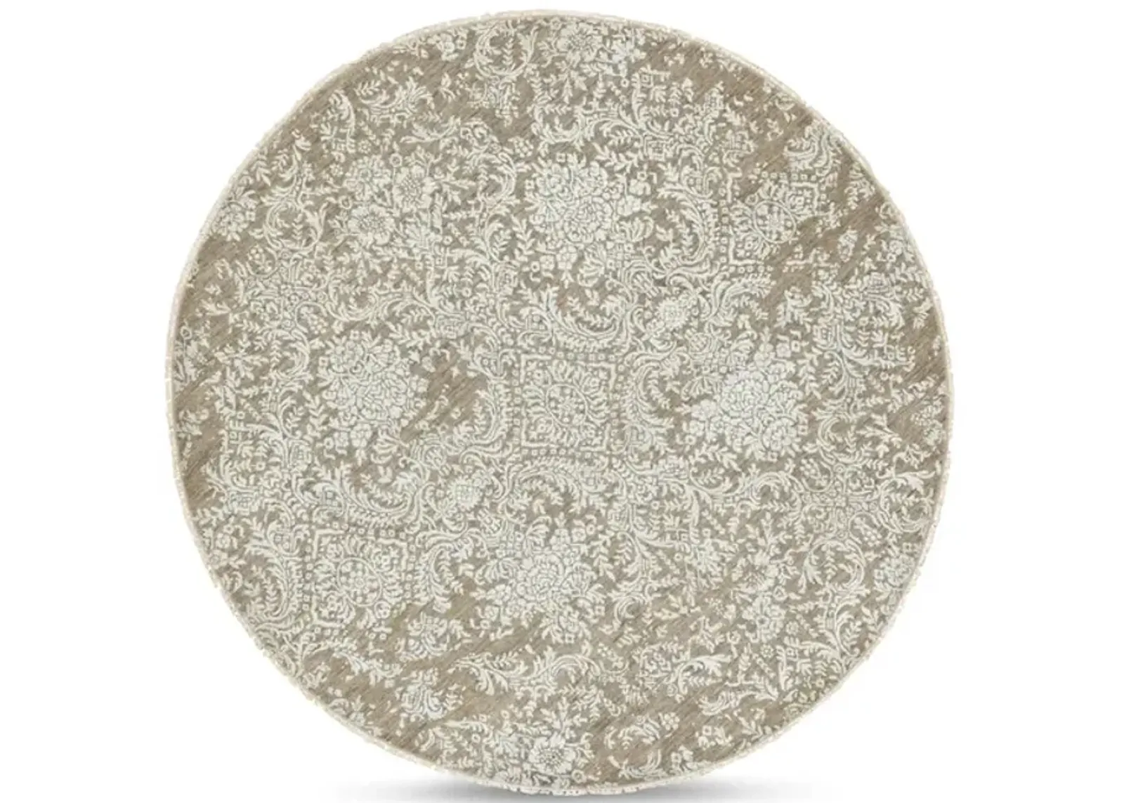 Hand Knotted 6 0  X 6 1  Round Area Rug