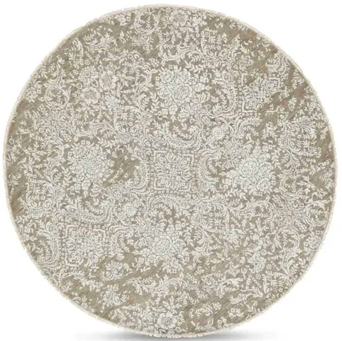 Hand Knotted 6 0  X 6 1  Round Area Rug