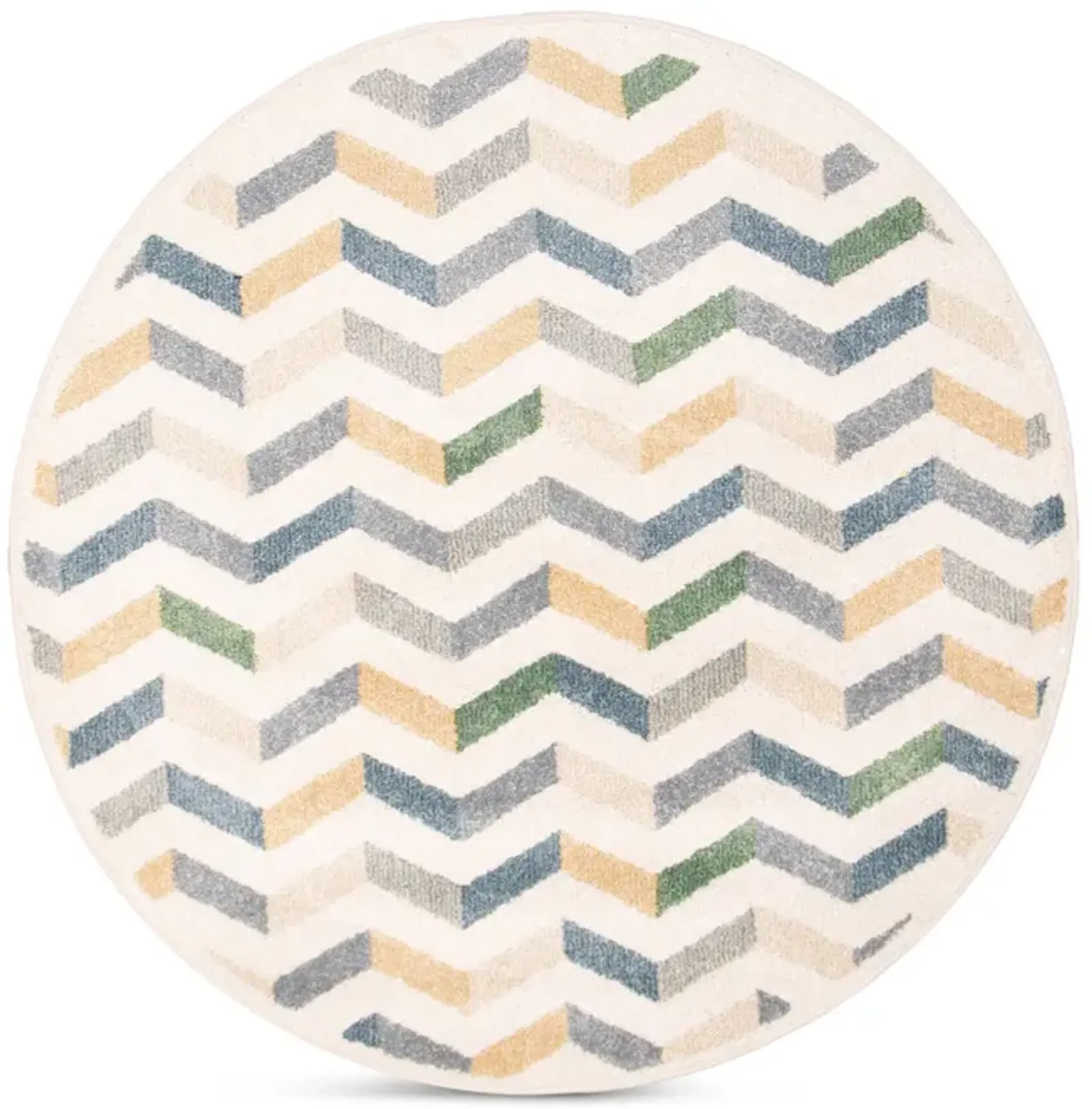 Benchmark White - 4 0  x 4 0  Round Area Rug