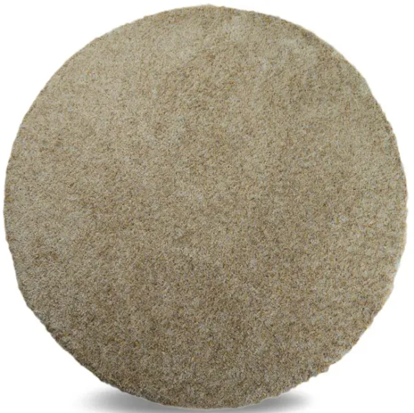 Lisbon Flaxen Shag Area Rug - 7 0  Round