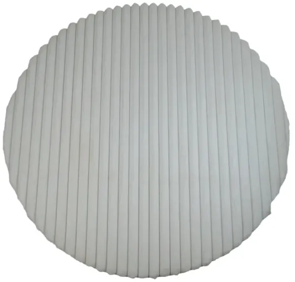 Madrid White Corded Shag Area Rug - 7 0  X 7 0 