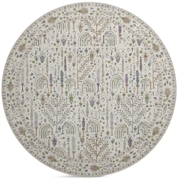Hatay Ivory Washable Area Rug - 8 0 Round