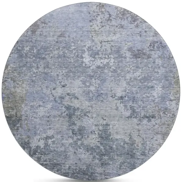 Bresca Blue Washable Area Rug - 8 0  X 8 0 