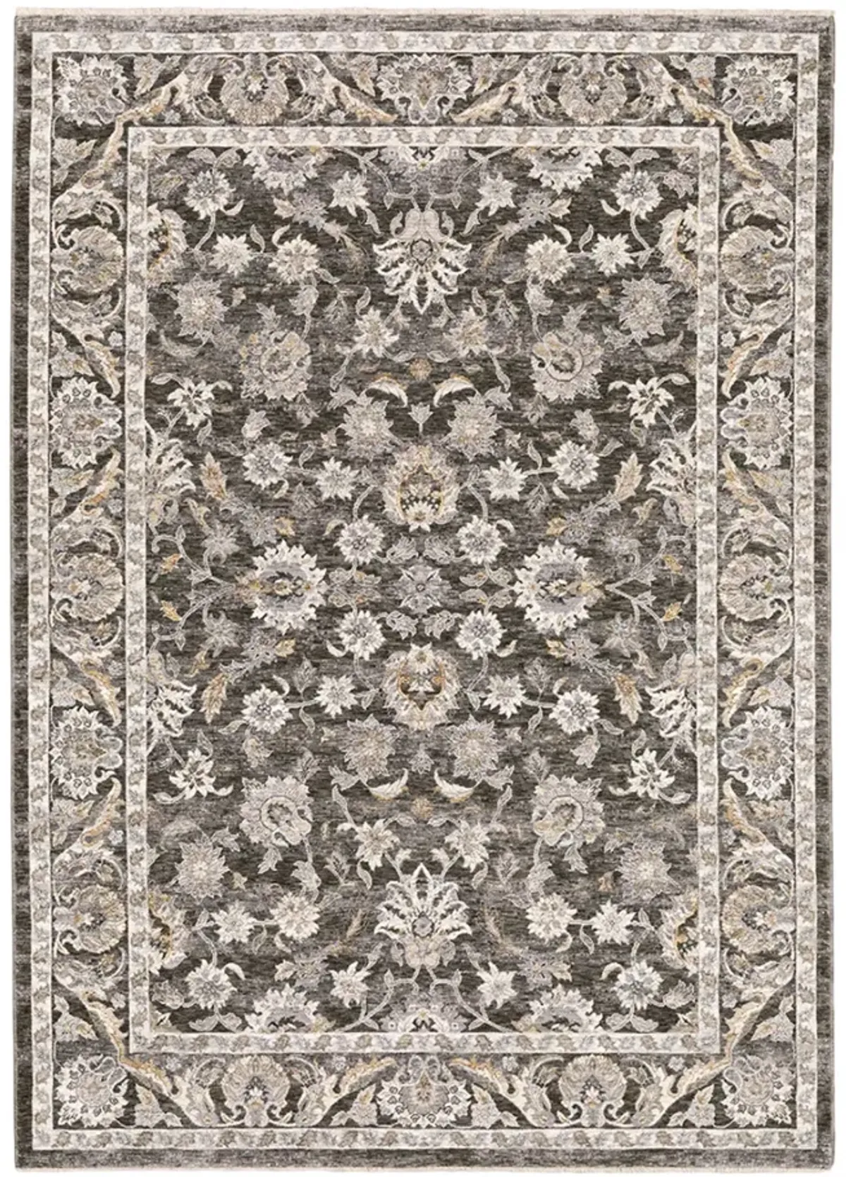 Maharaja Ash Area Rug - 7 10  Round