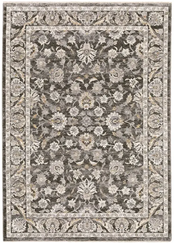 Maharaja Ash Area Rug - 7 10  Round