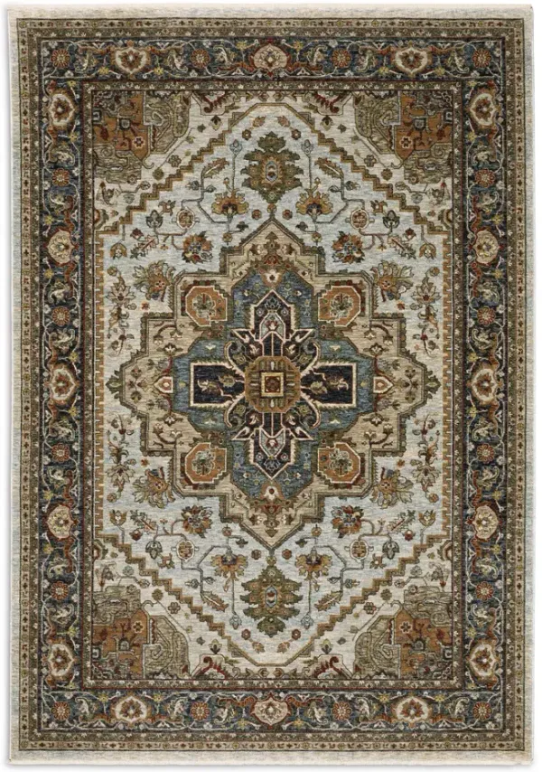 Aberdeen Medallion Ivory Area Rug - 7 10  Round