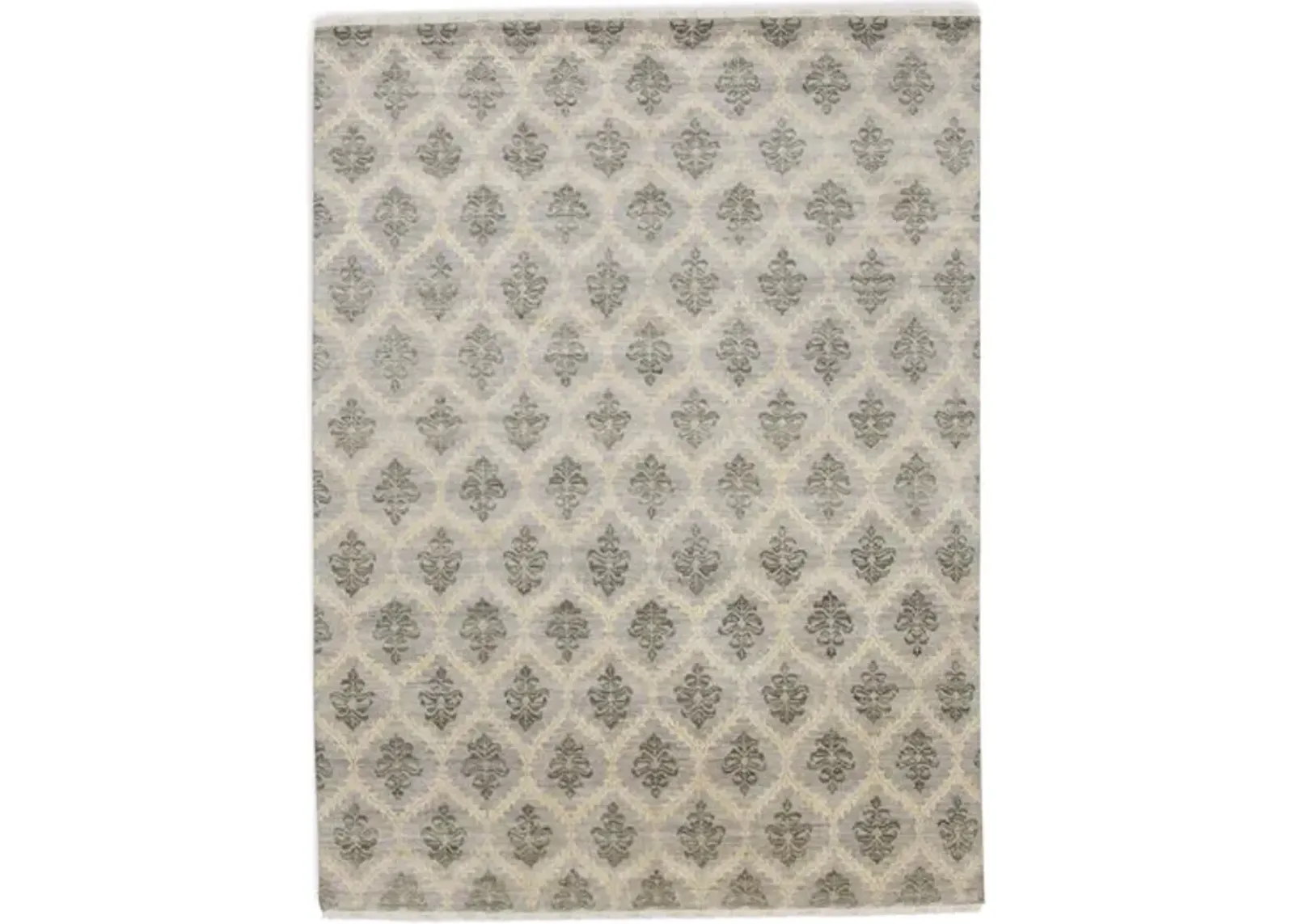 Hand Knotted Area Rug - 8 10  x 11 11 