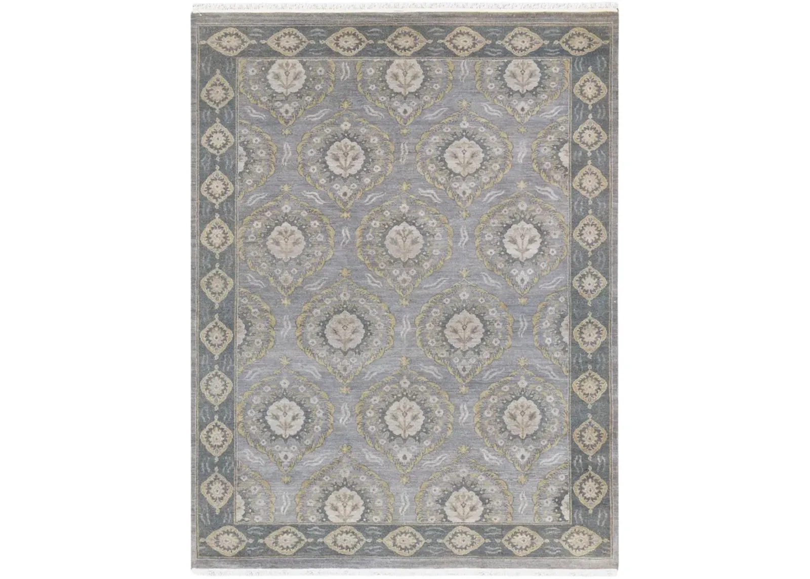 Hand Knotted Area Rug - 8 0  X 10 0 