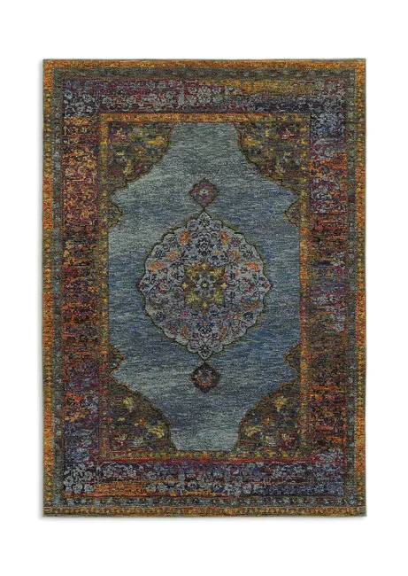 Andorra Blue Multi Area Rug - 7 10  X 10 10 