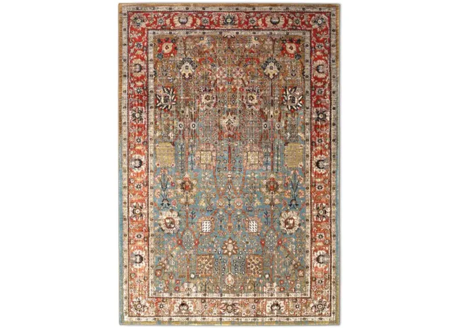 Spice Market Aqua 8 0  x 11 0  Area Rug