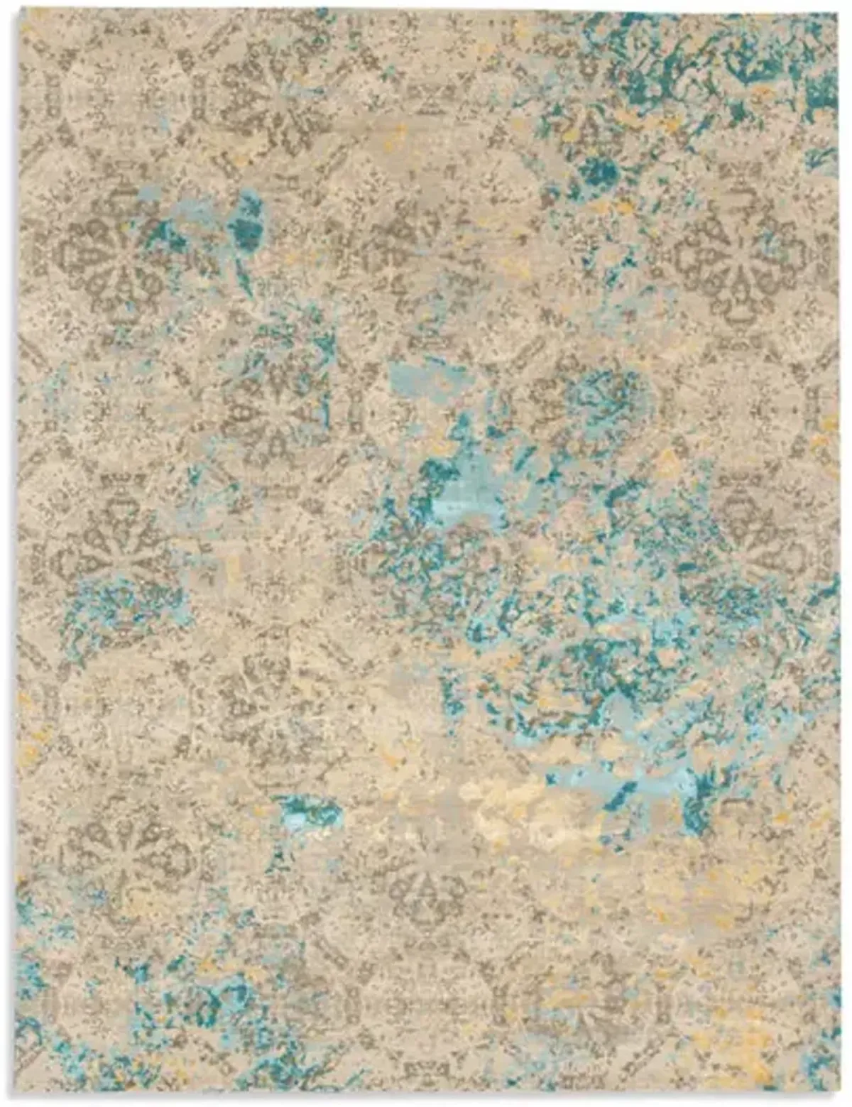 Hand Knotted Area Rug - 9 0  X 12 0 