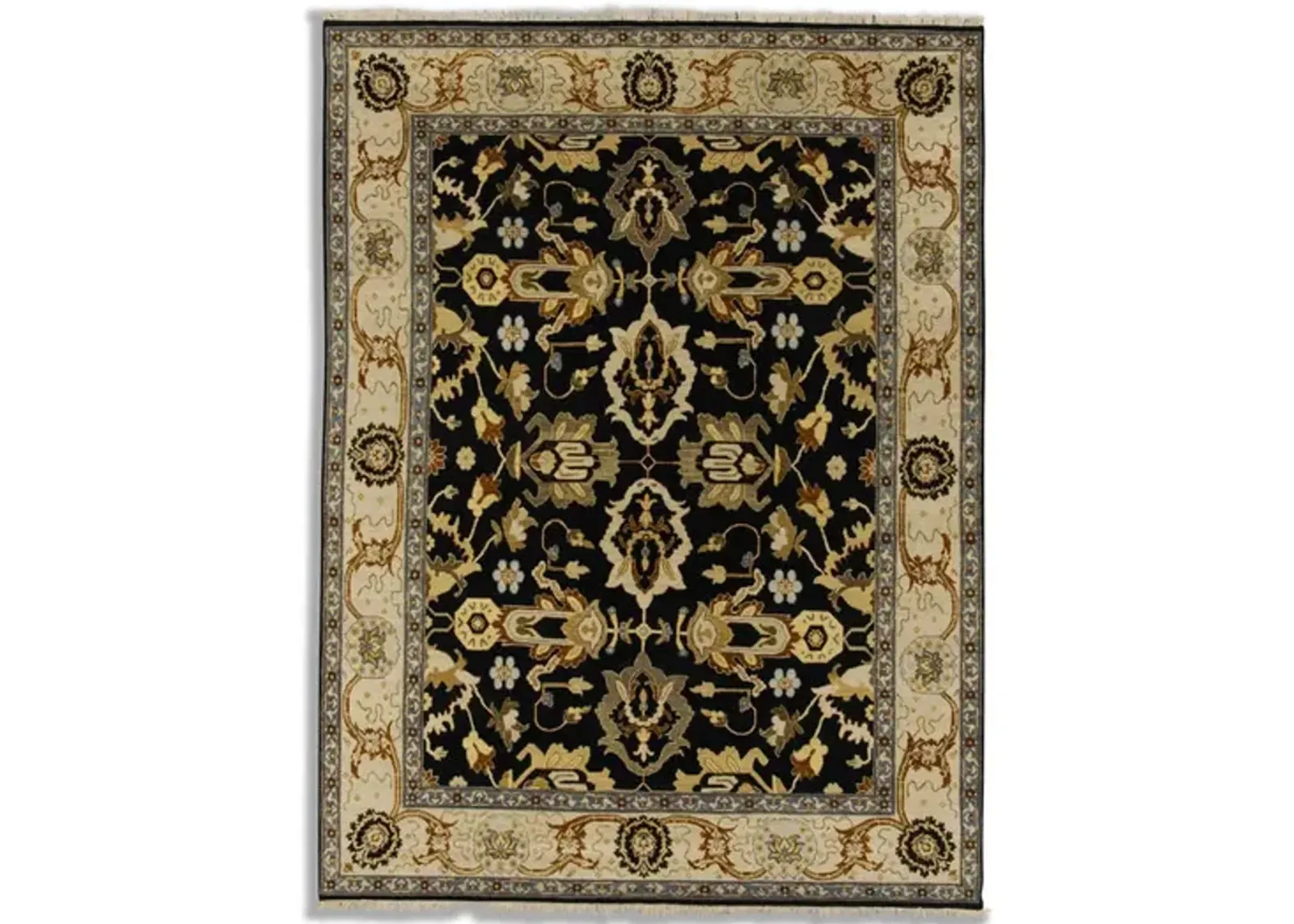 Hand Knotted Area Rug - 7 10  X 10 2 