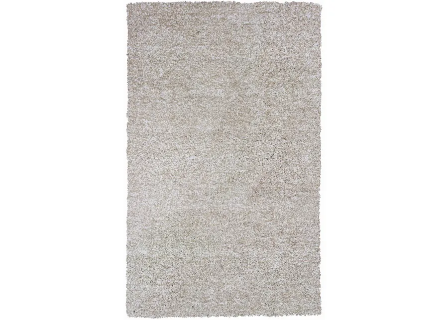 Bliss Shag Ivory Heather 8 0  x 11 0  Area Rug