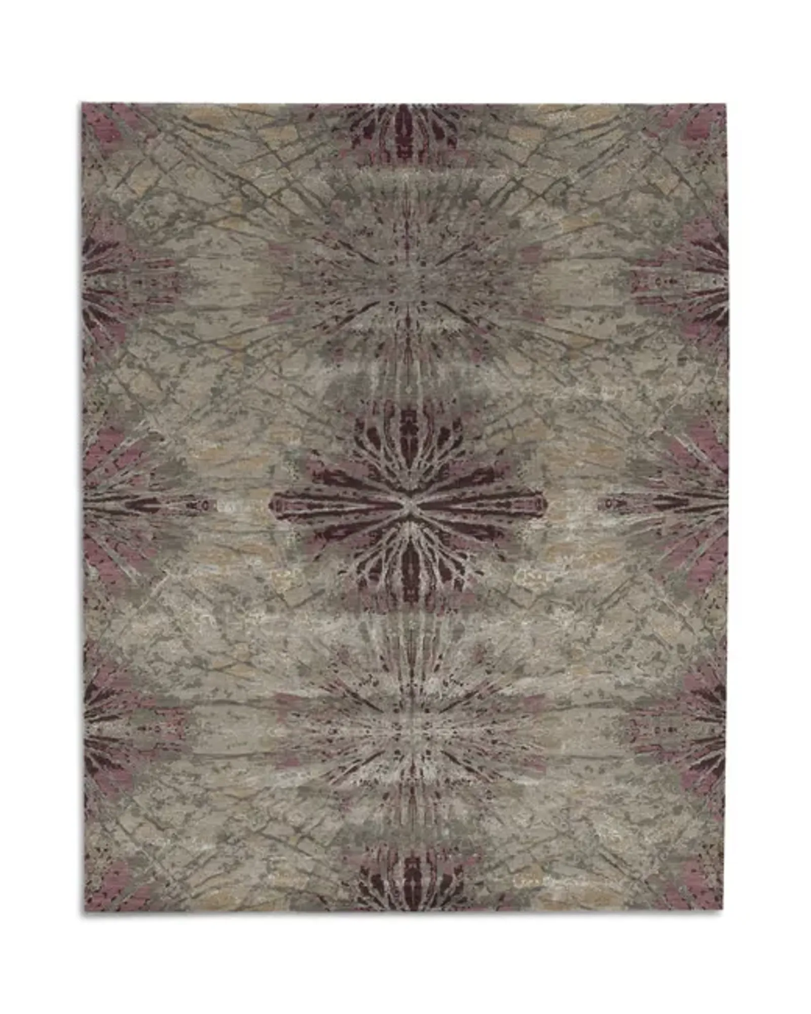 Hand Knotted Area Rug - 8 2  X 9 11  