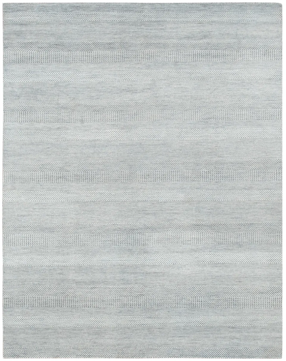 Indore Blue Silver Area Rug - 7 9  X 9 9 