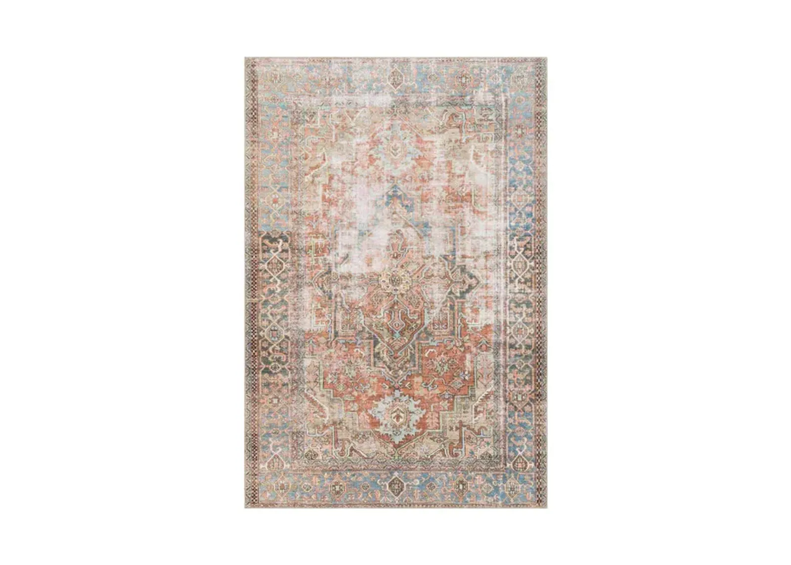 Loren Terracotta Sky Area Rug - 7 6  X 9 6 