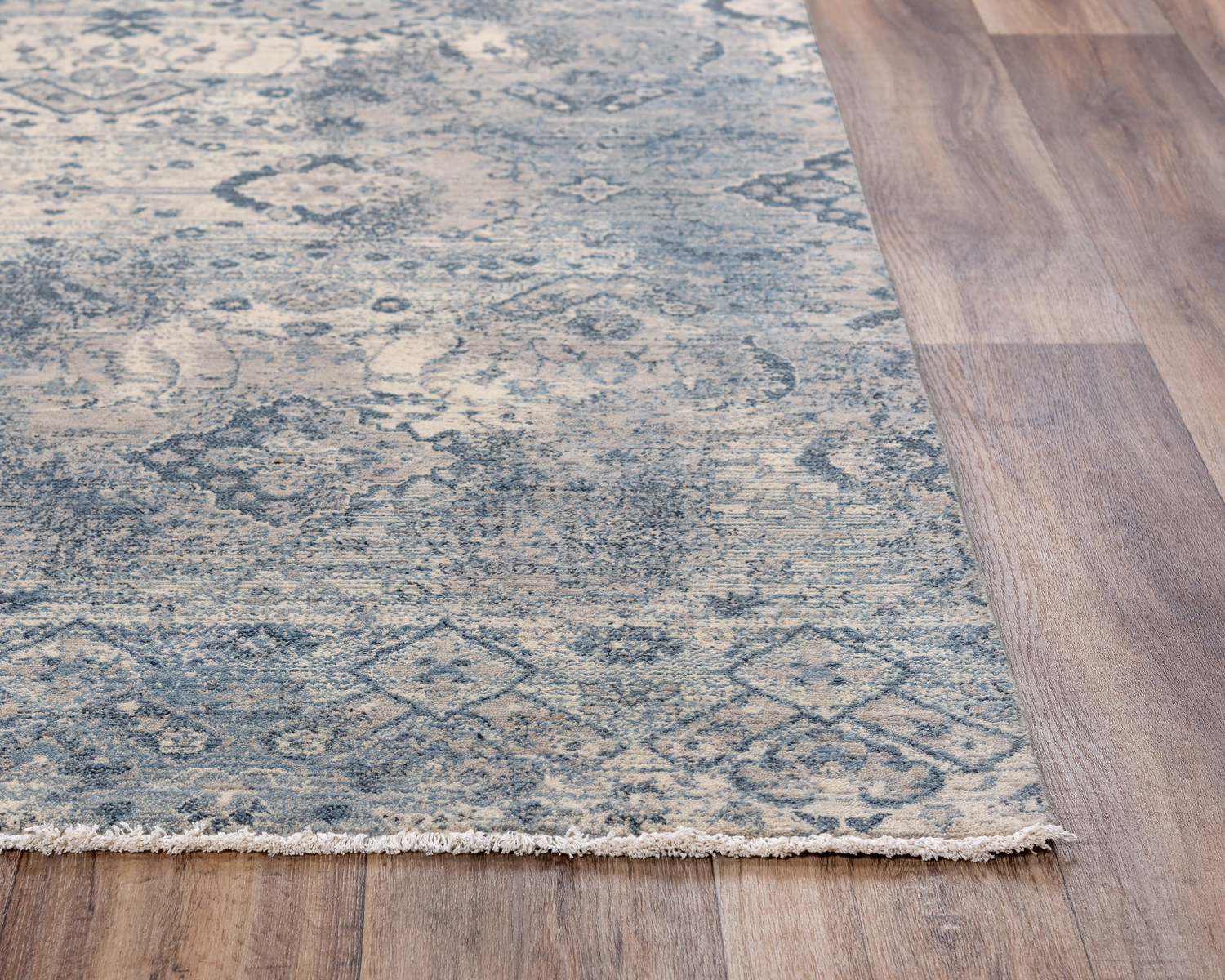 Platinum Beige Blue Area Rug - 8 0  X 10 0 