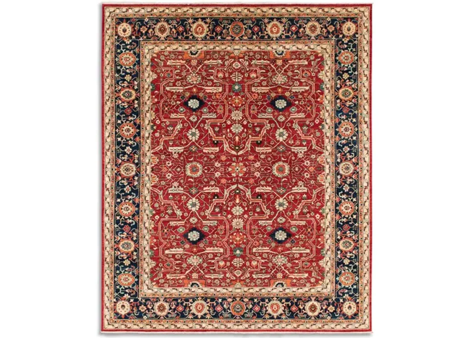 Hand Knotted Area Rug - 8 0  X 9 7 