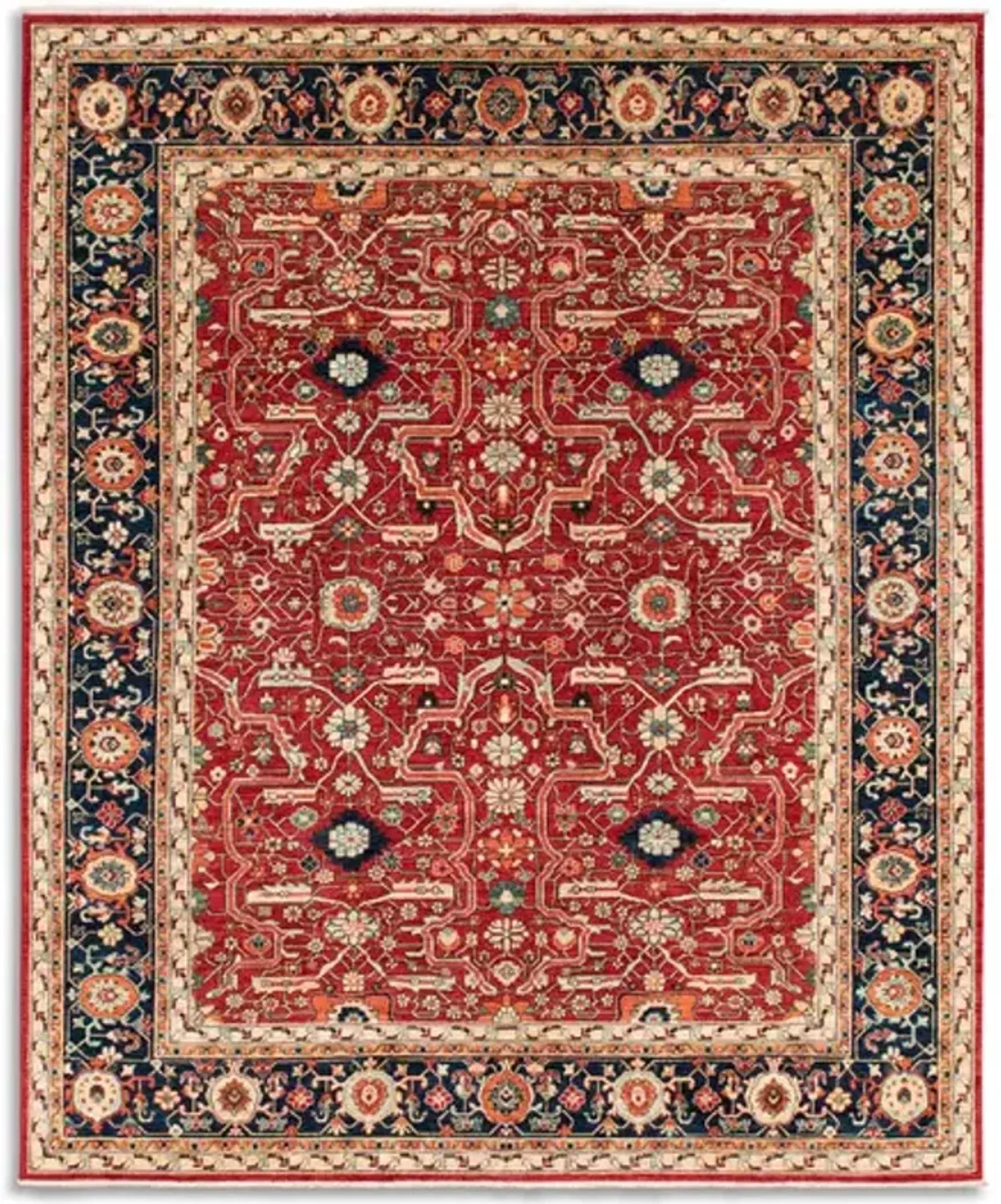 Hand Knotted Area Rug - 8 0  X 9 7 