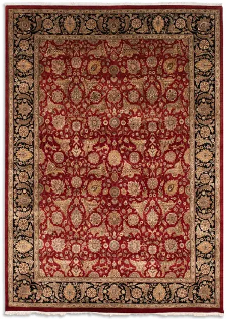 Hand Knotted Area Rug - 8 11  X 12 3 