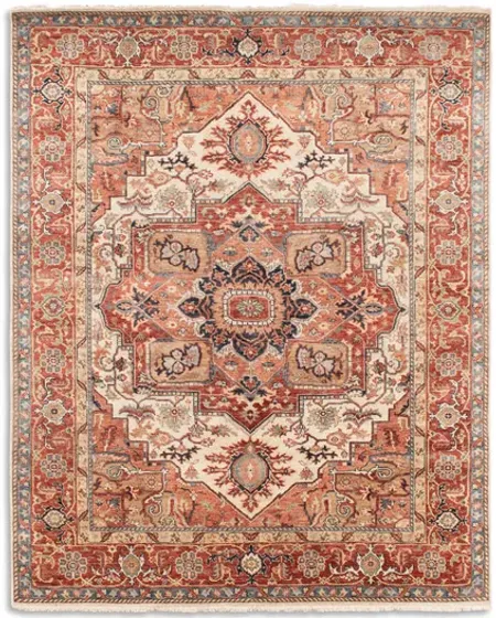 Hand Knotted Area Rug - 8 0  X 10 0 