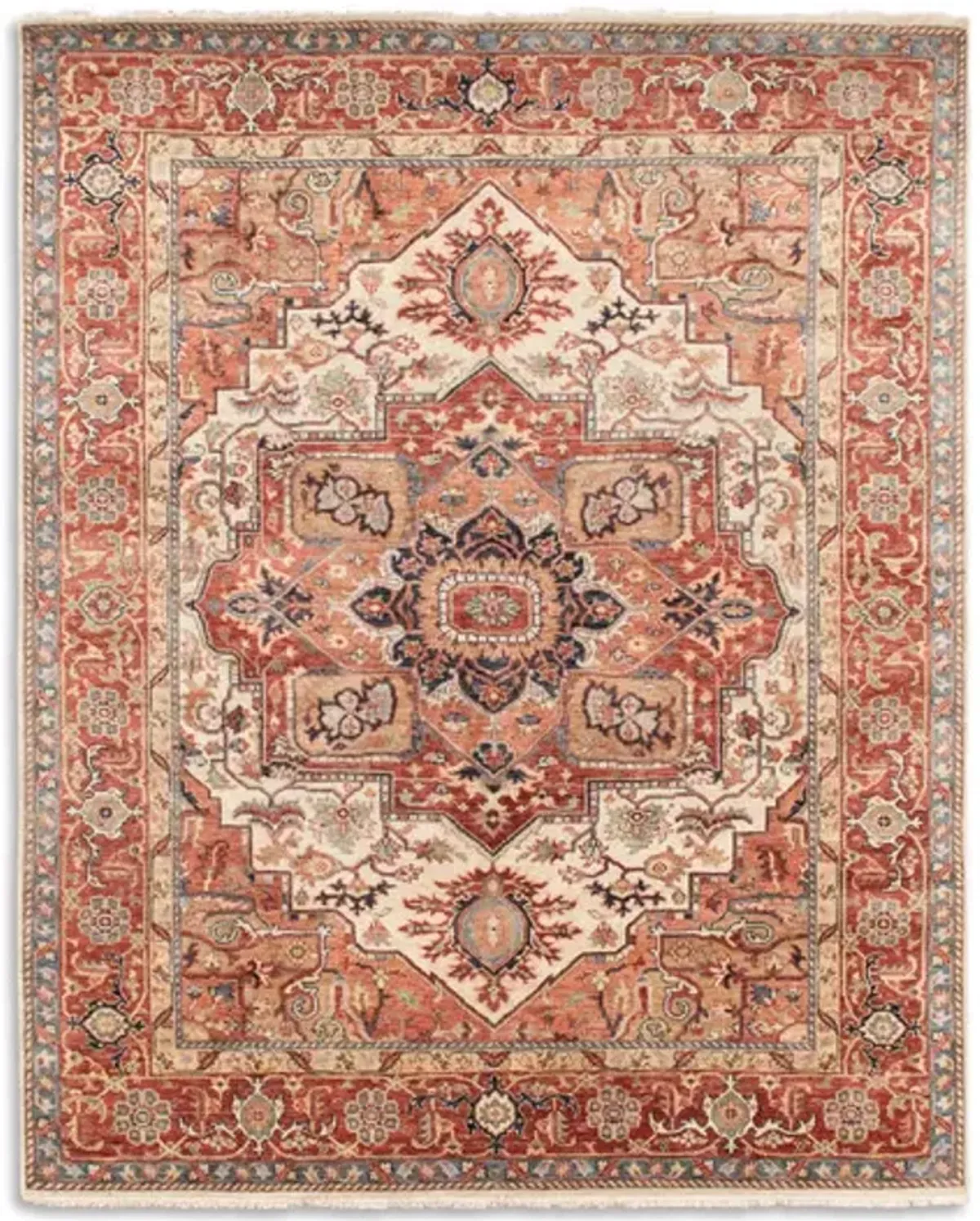 Hand Knotted Area Rug - 8 0  X 10 0 