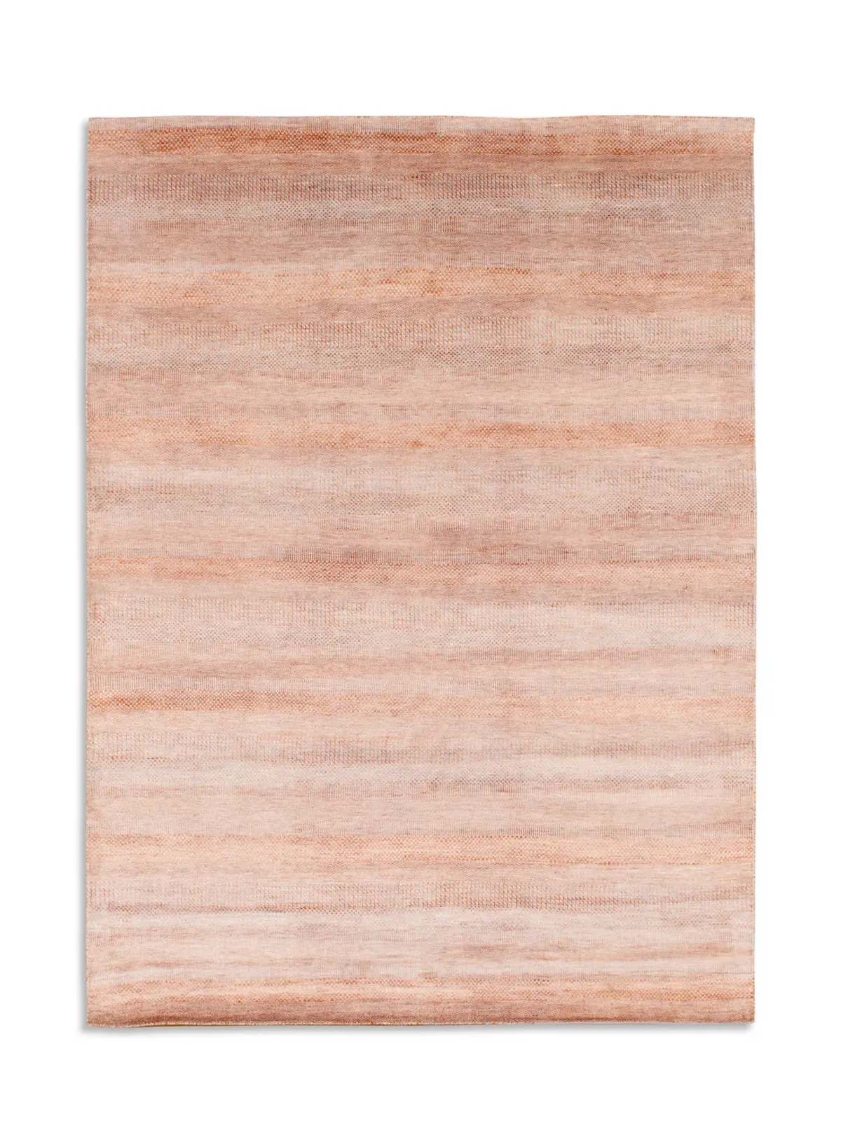 Indore Blue Rust Hand Knotted Area Rug - 7 9  X 9 9 