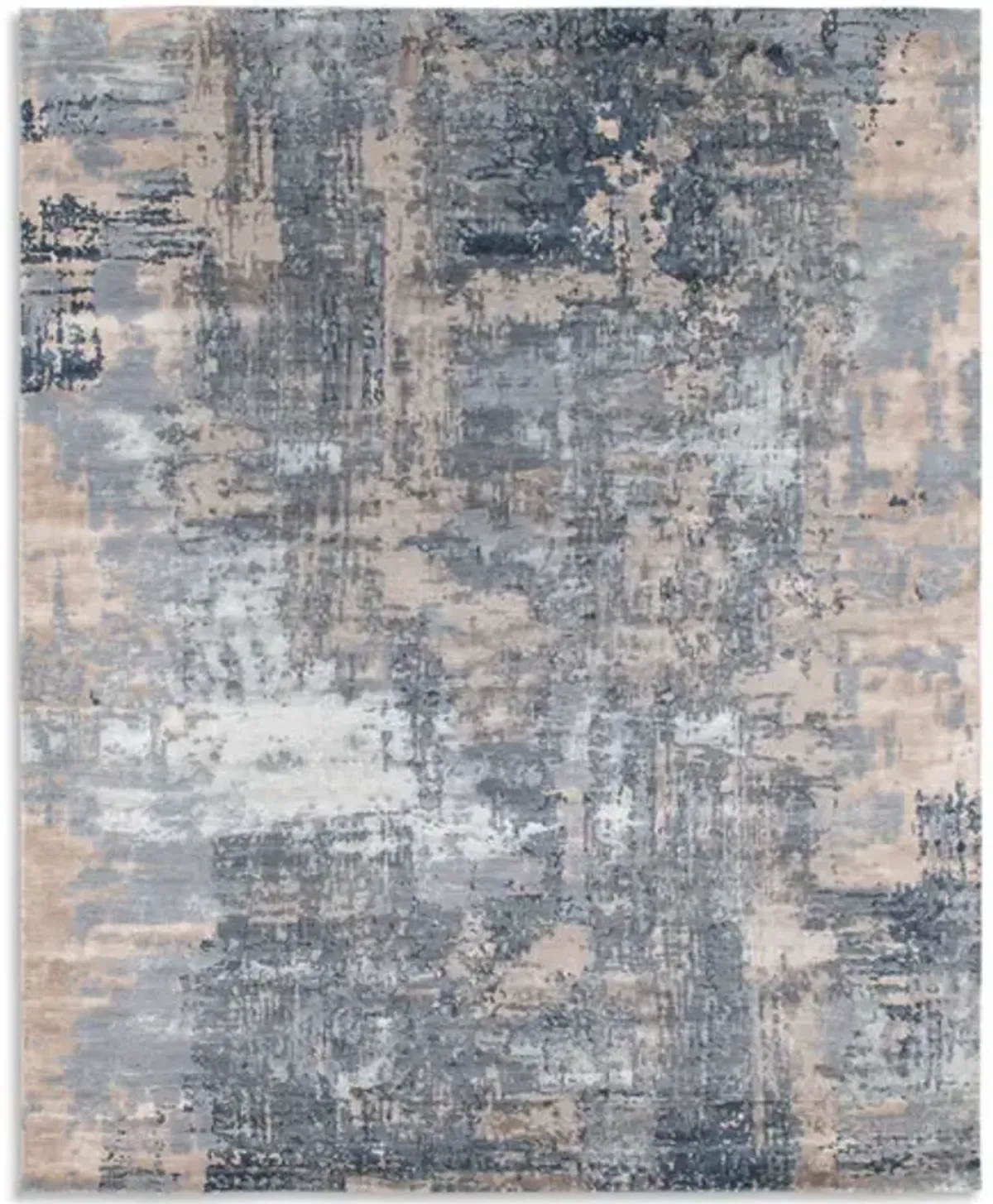 Hand Knotted Area Rug - 8 0  X 10 0 