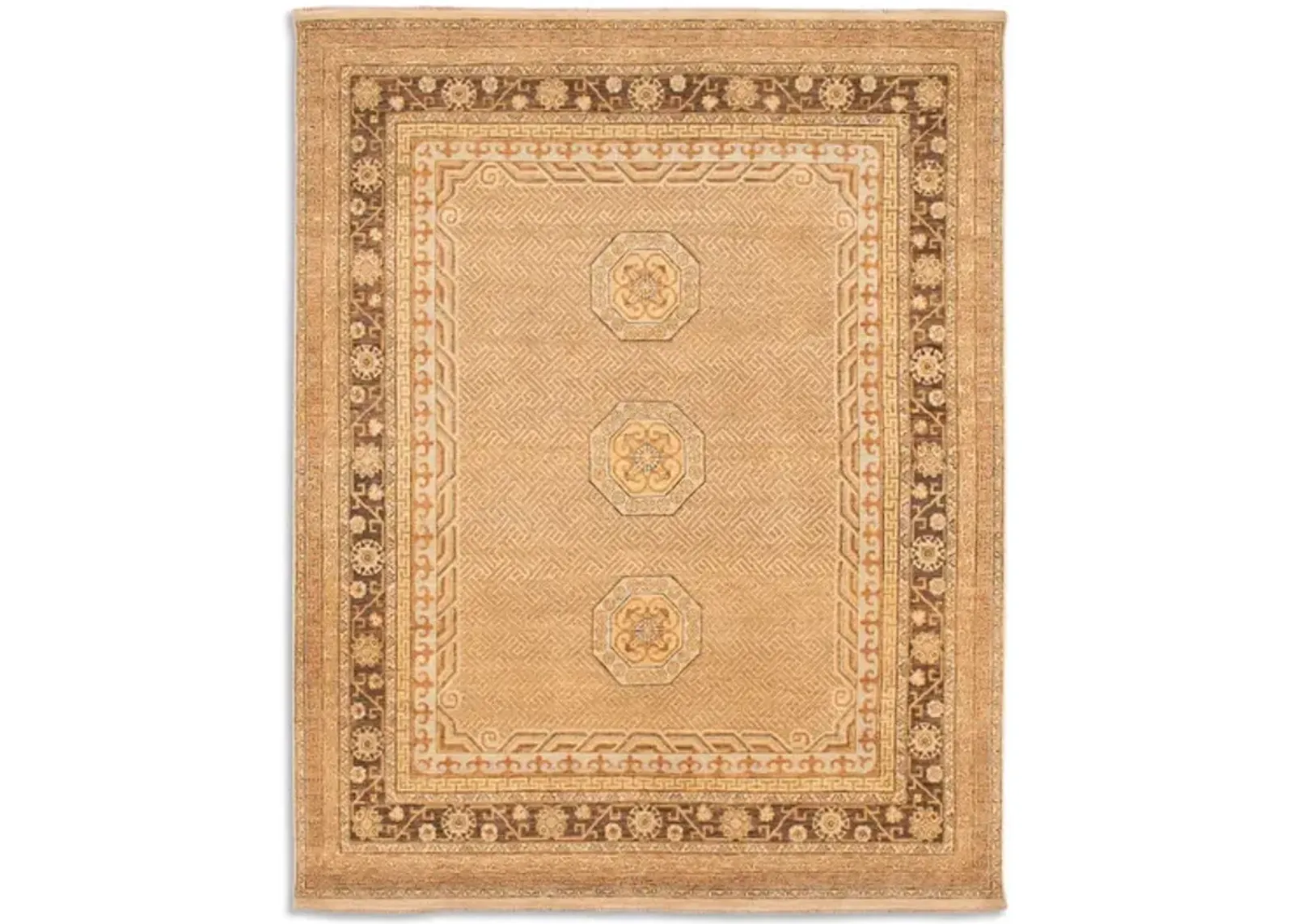 Hand Knotted Area Rug - 7 11  X 10 0 