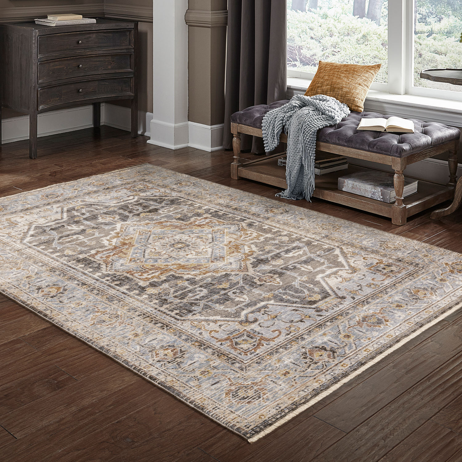 Maharaja Stone Area Rug - 7 10  X 10 10 