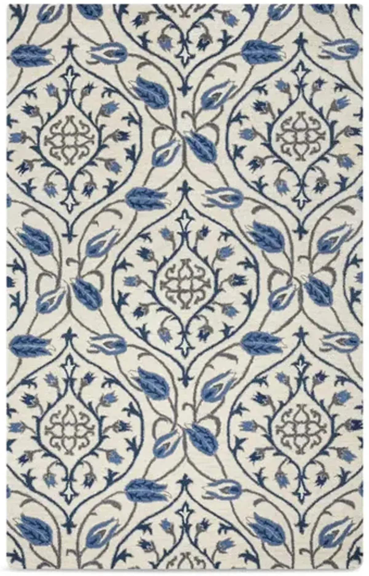 Montane Blue Ikat Area Rug - 8 0  X 10 0