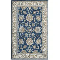 Montane Navy Traditional Area Rug - 8 0  X 10 0 