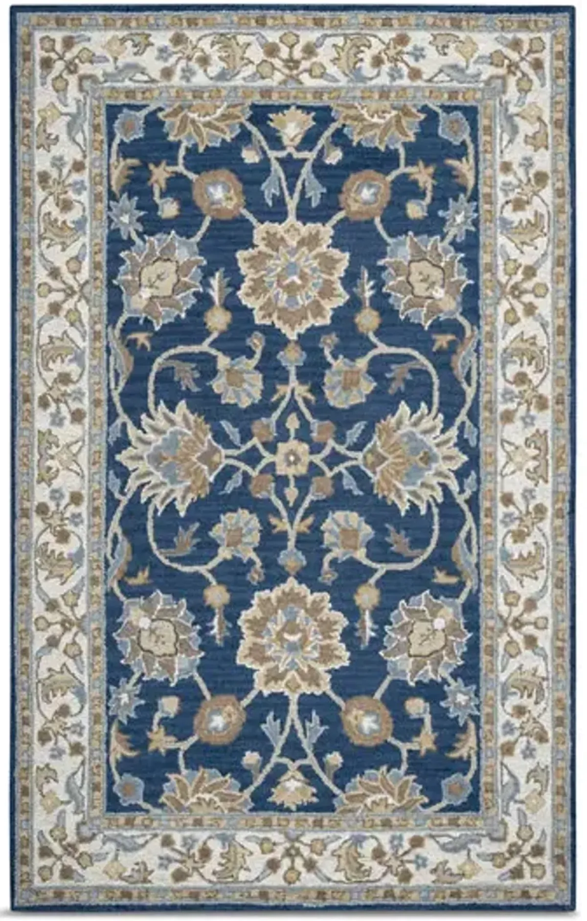 Montane Navy Traditional Area Rug - 8 0  X 10 0
