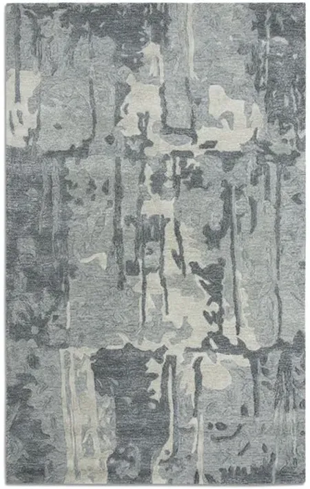 Montane Grey Abstract Area Rug - 8 0  X 10 0 