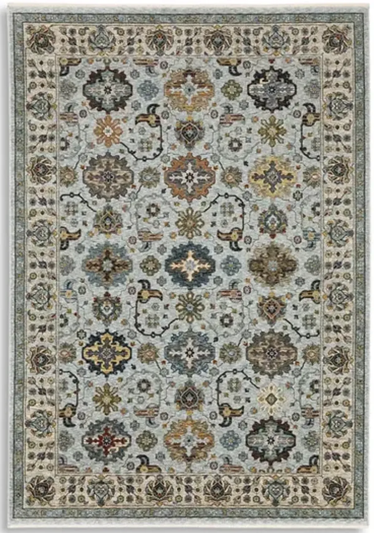 Aberdeen Mosaic Grey Area Rug - 7 10  x 10 10  