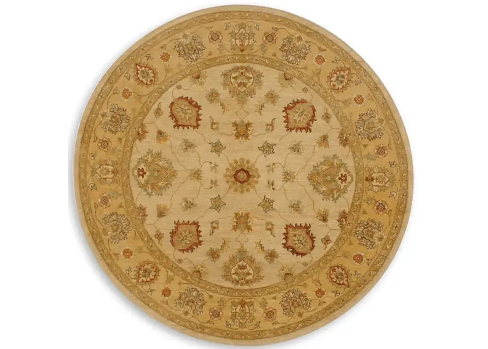 Hand Knotted Area Rug - 8 1  Round