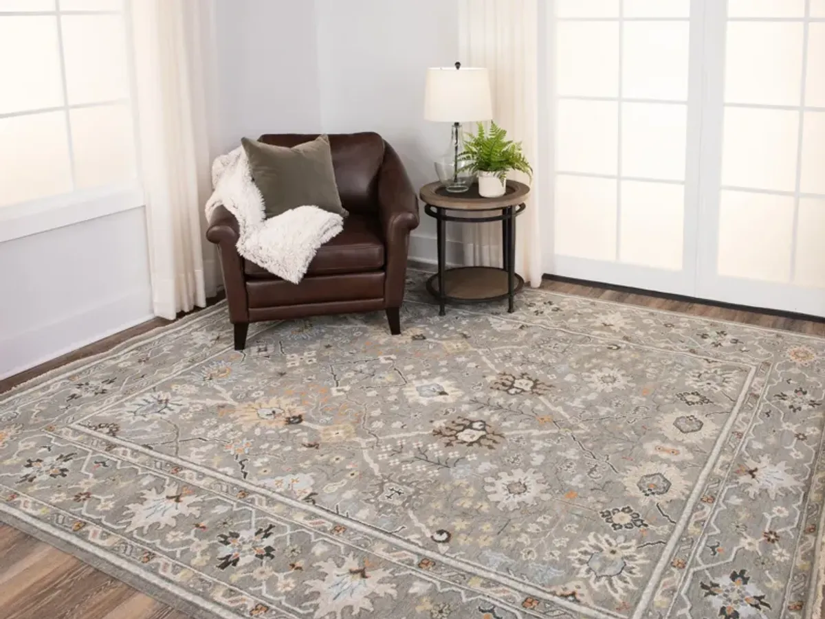 Rajasthan Santas Gray Area Rug - 8 0  x 10 0   